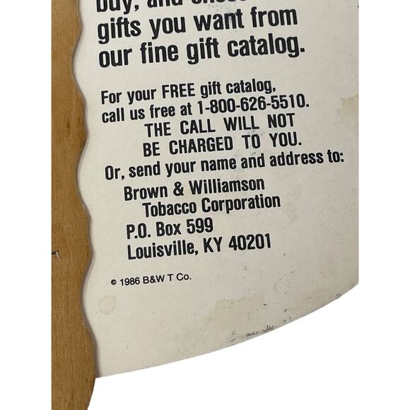 1986 Tube Rose Scotch Snuff Hand Fan Advertising Tobacciana Brown Williamson - Picture 5 of 7